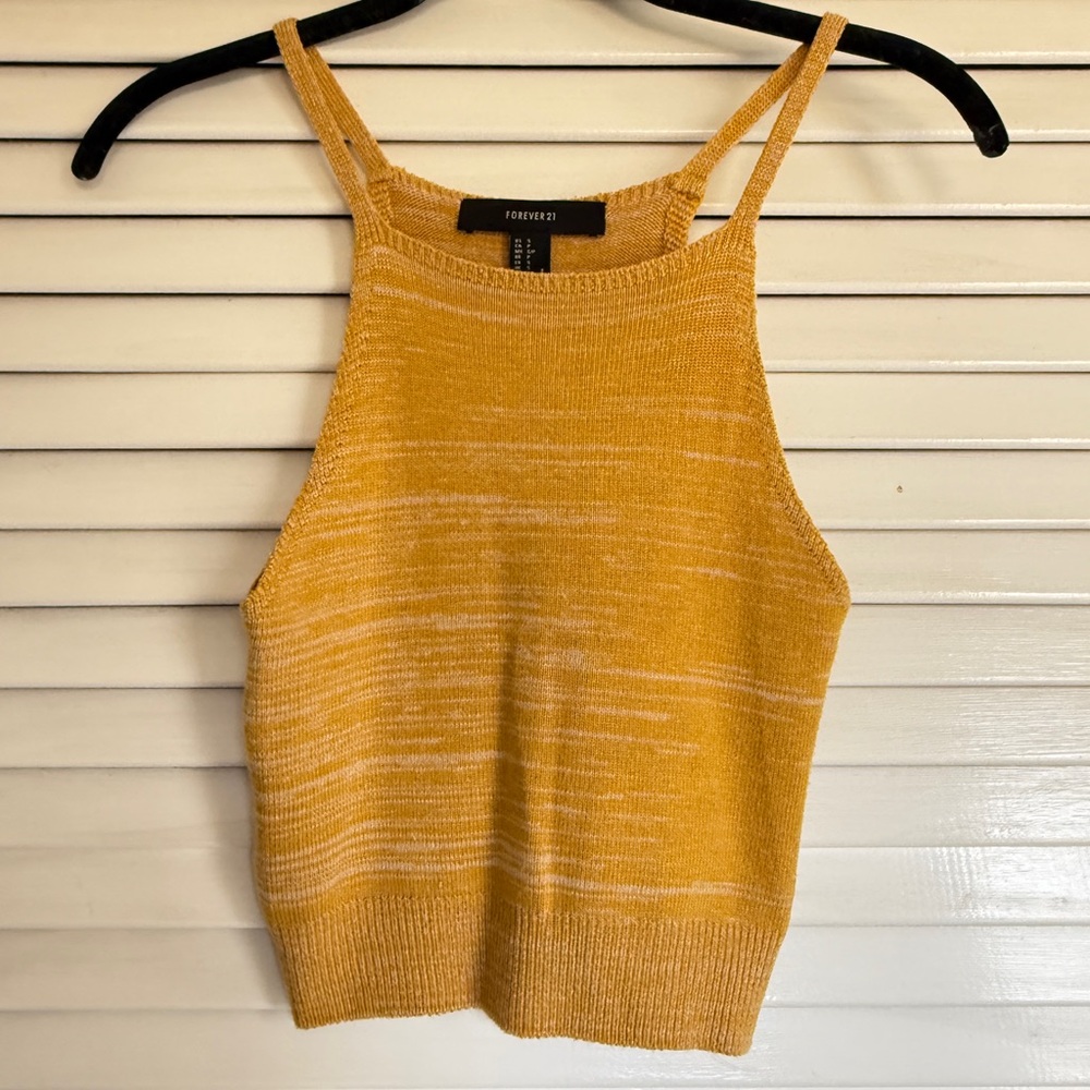 Forever 21 Yellow Knit Camisole
